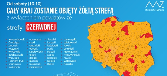 Cały kraj w żółtej strefie! Wracają niektóre obostrzenia